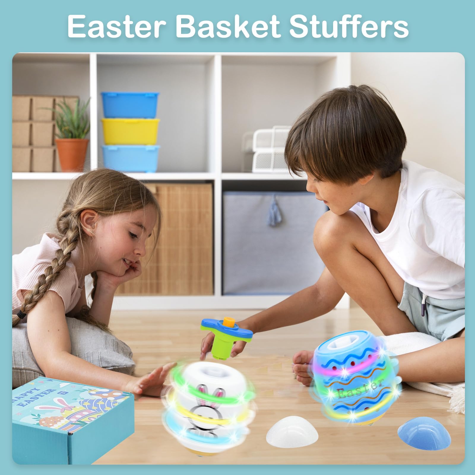 Durable plastic Easter tops set by Taranovi pack of 4