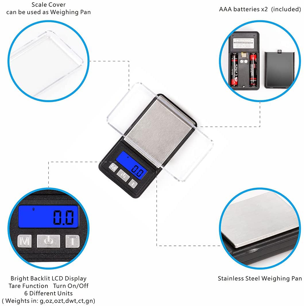Stainless steel body and ABS plastic housing of scale