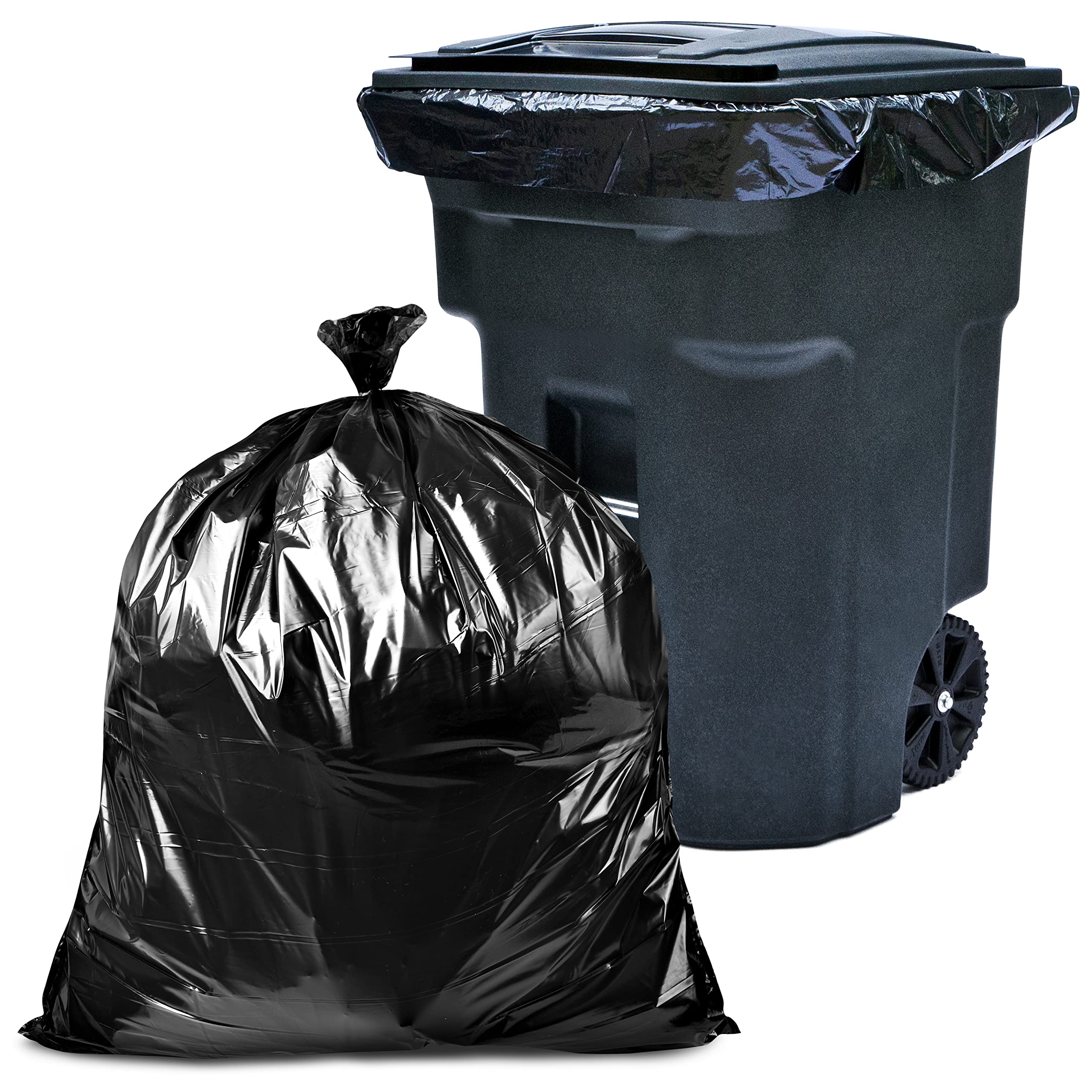 Tasker extra large garbage bags for yard cleanup