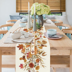 Thanksgiving table runner 13x72 inch indoor use