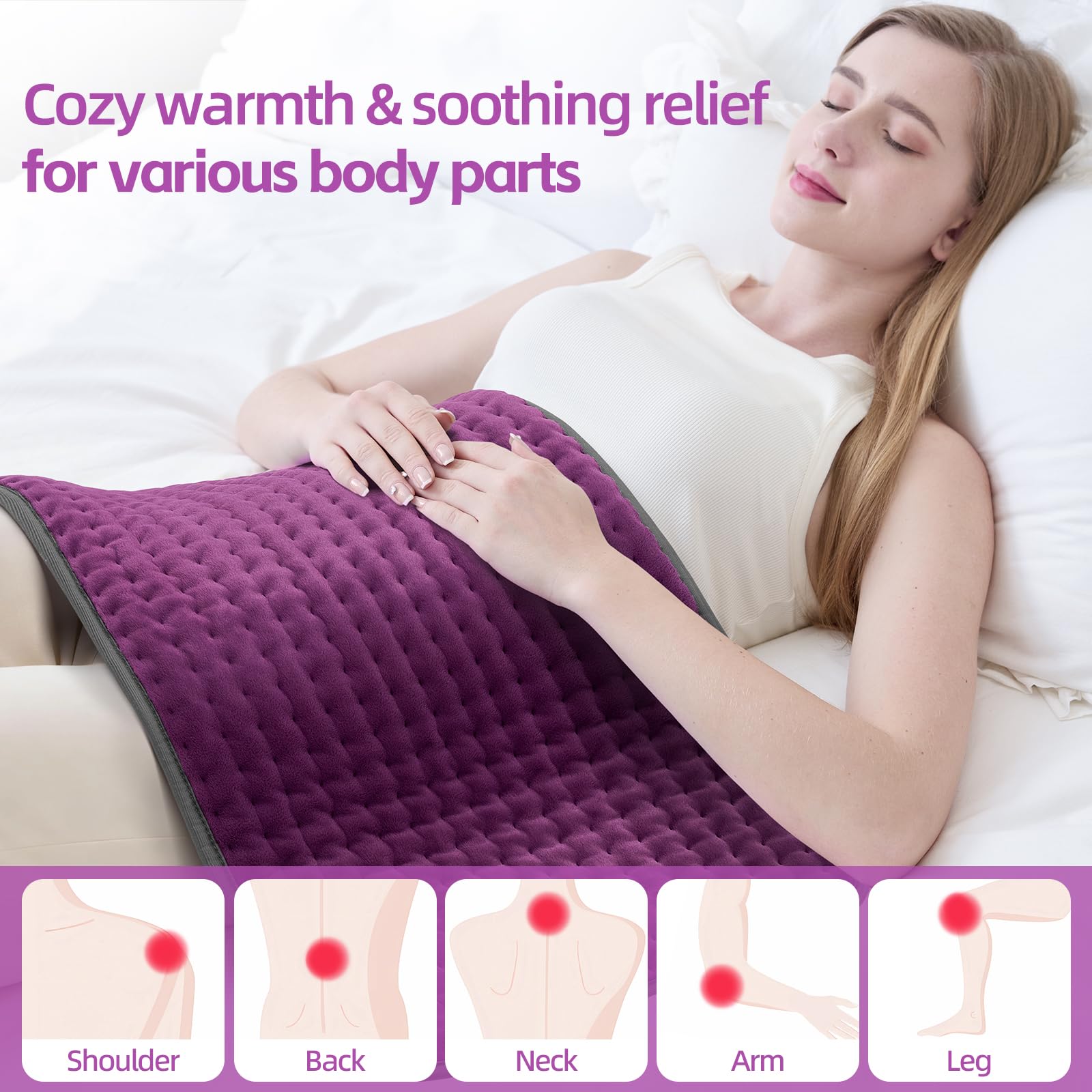 Electric heating pad by TATOWN large size 17x33