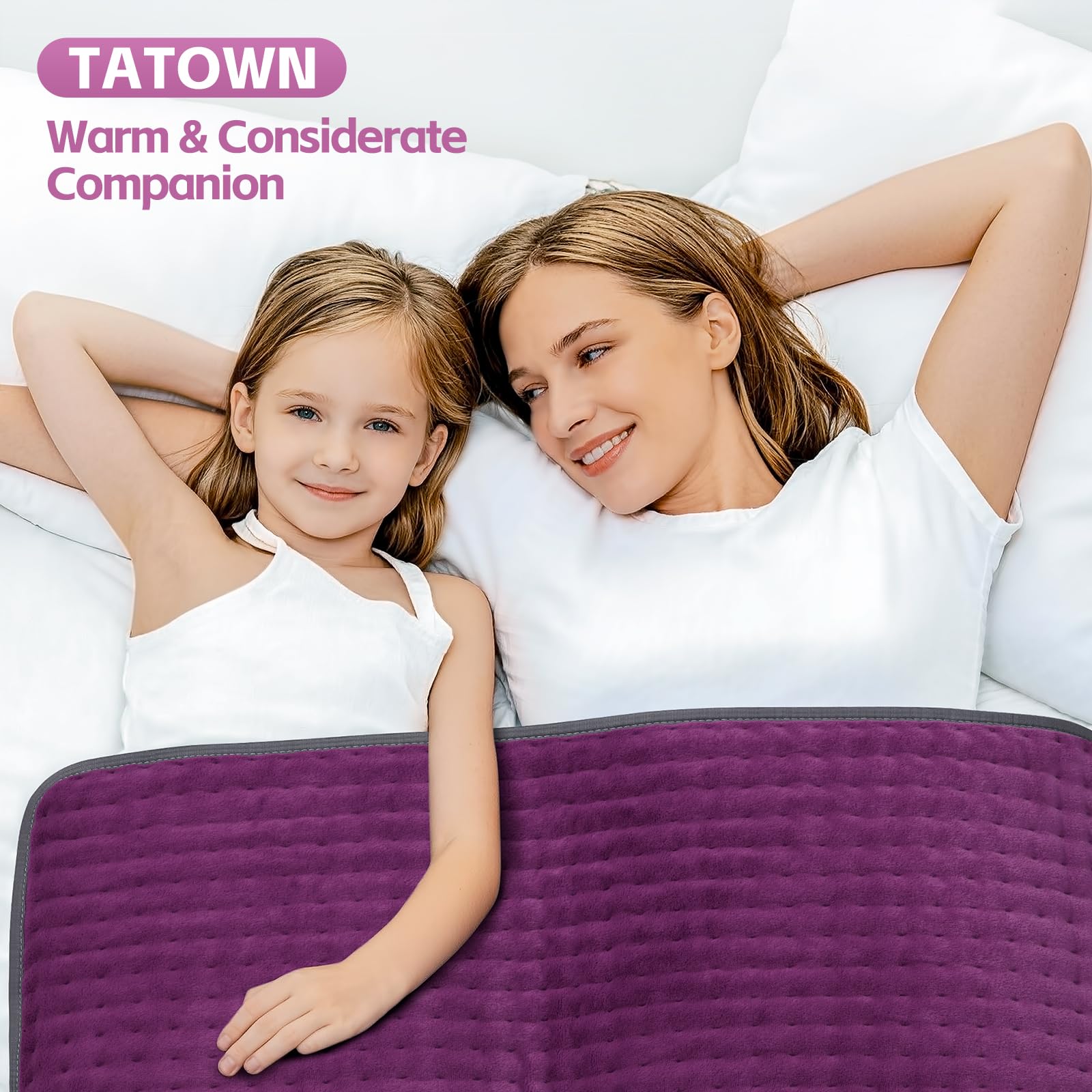 Large 17x33 heating pad suitable for neck shoulders back and legs