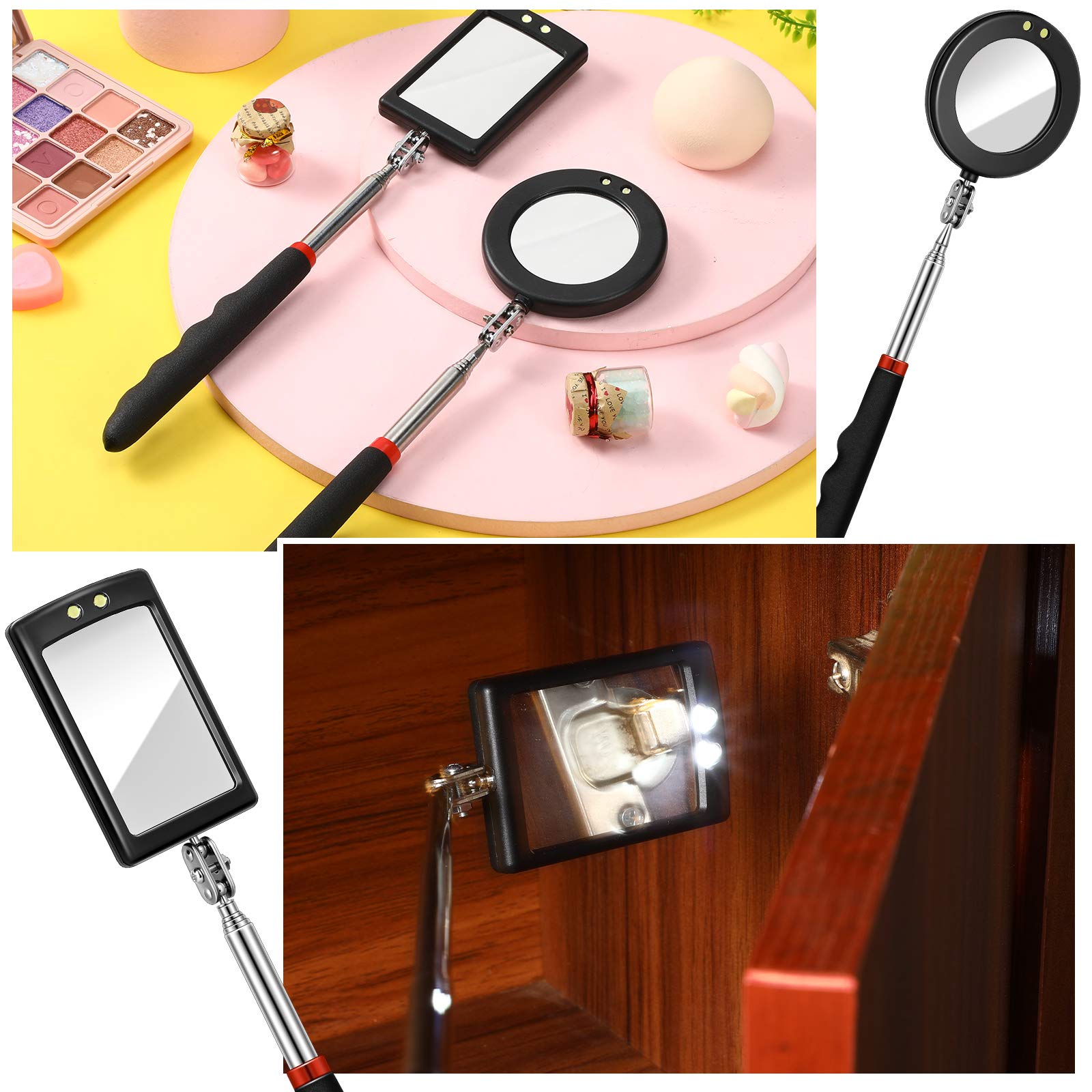 Two-piece Tatuo inspection mirror set for toolbox