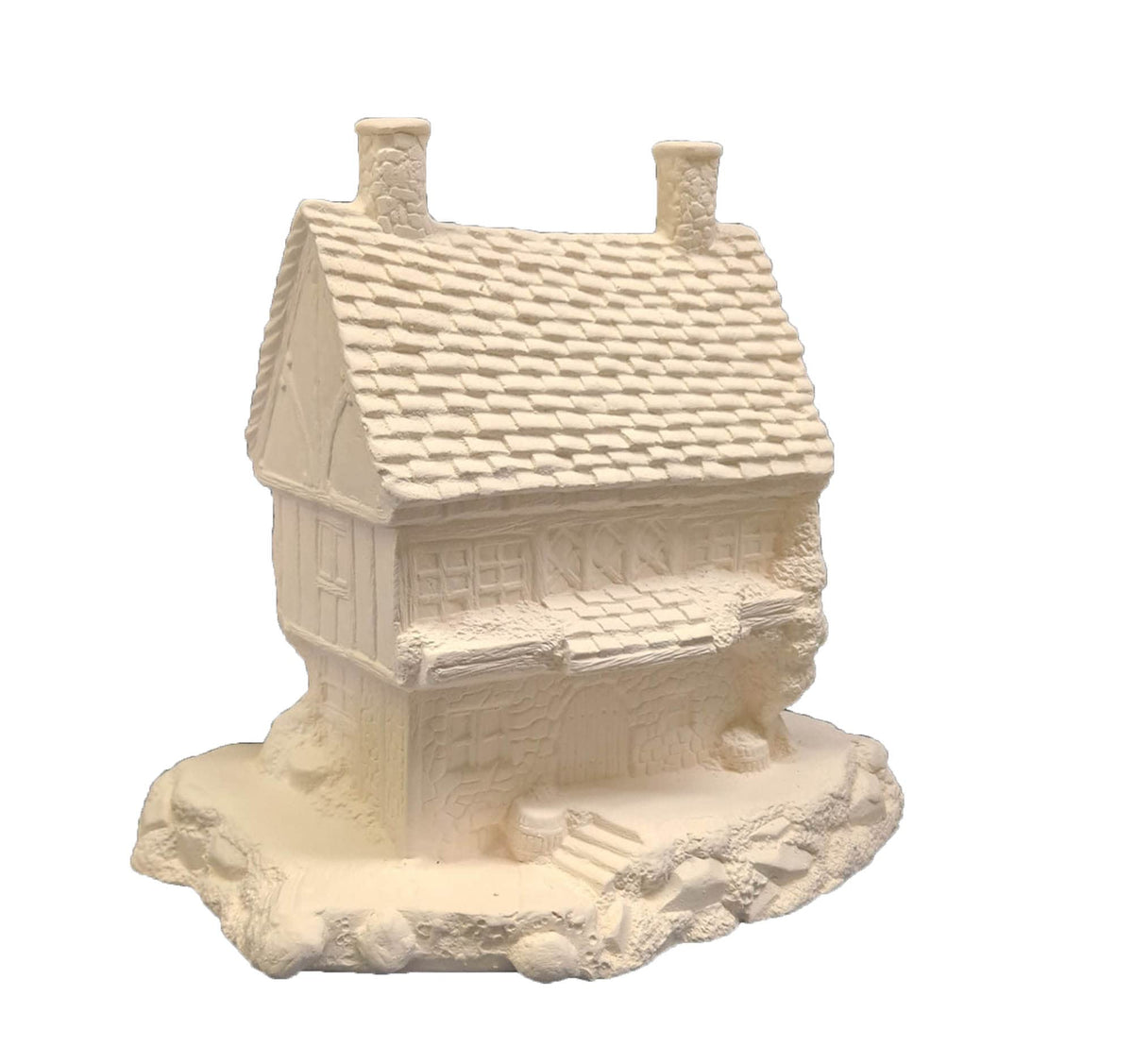 Tavern DM Village House 6 by 8 inches ceramic bisque ready to paint