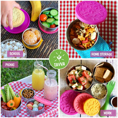 leakproof kids lunch container with plastic-free silicone lid
