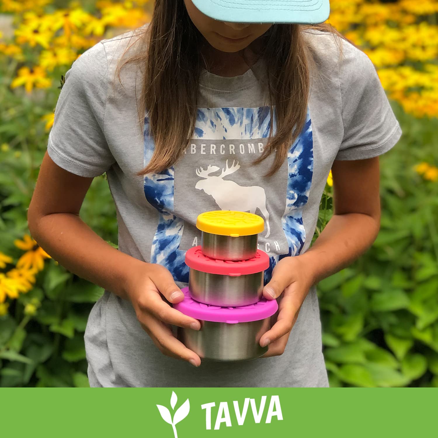 silicone lid on Tavva stainless steel lunch box