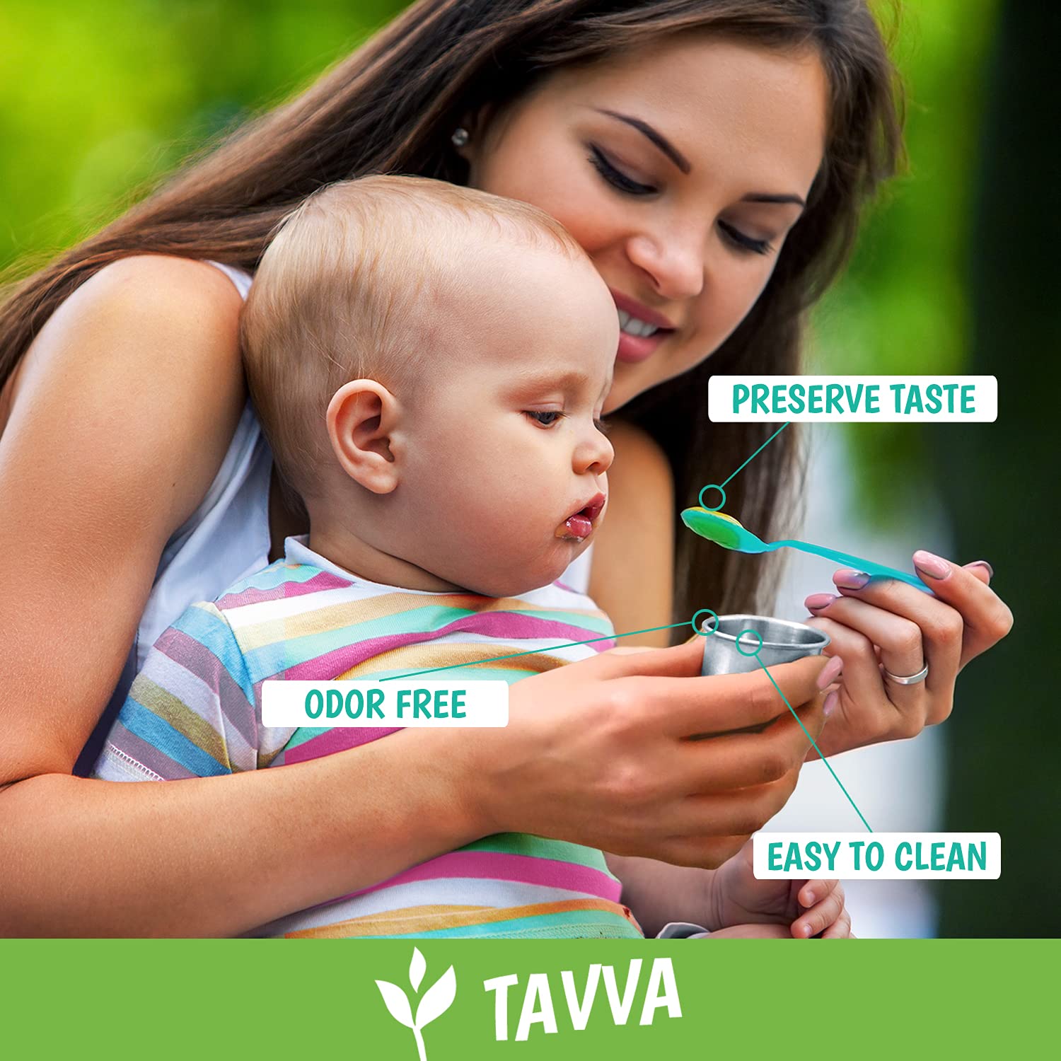 reusable Tavva stackable lunch boxes