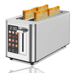 TAZTIR touch screen toaster 4 slice front view