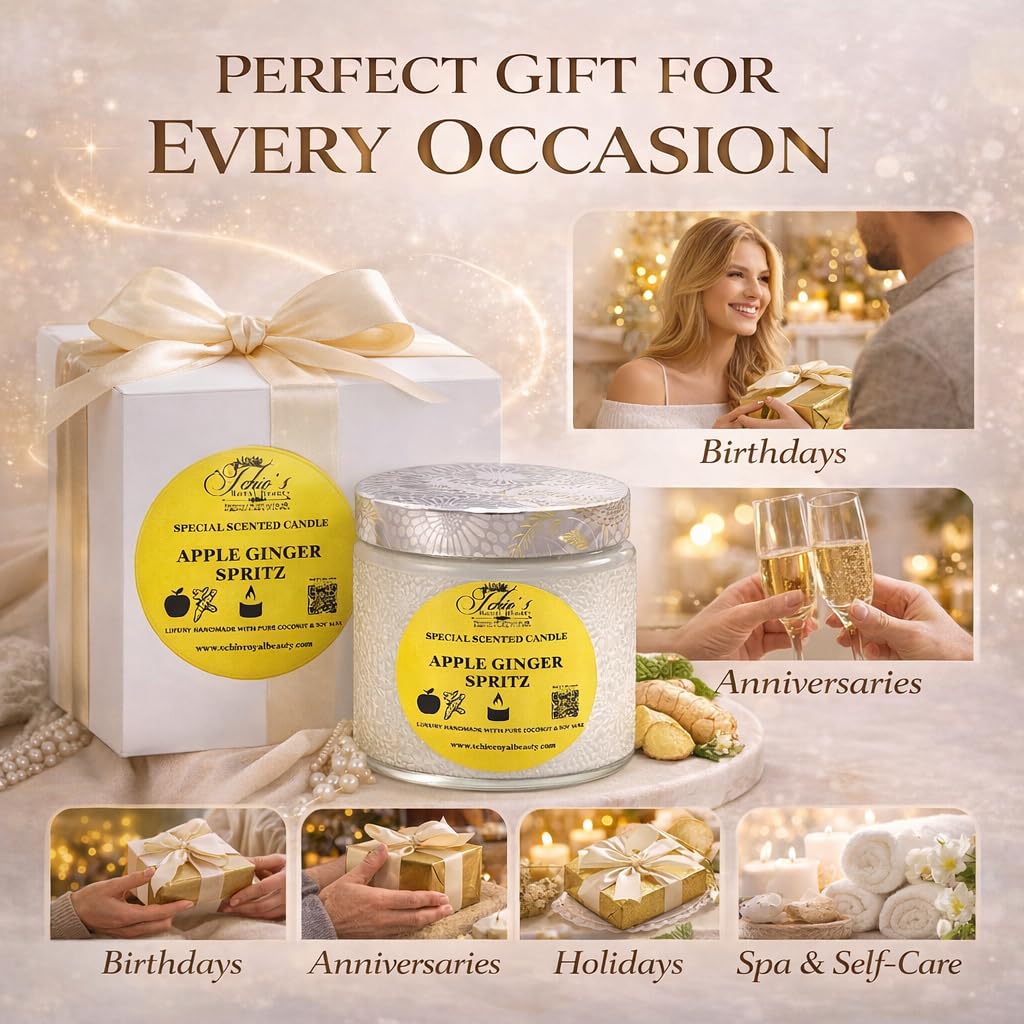 10 oz candle designed for living spaces by Tchio's Royal Beauty