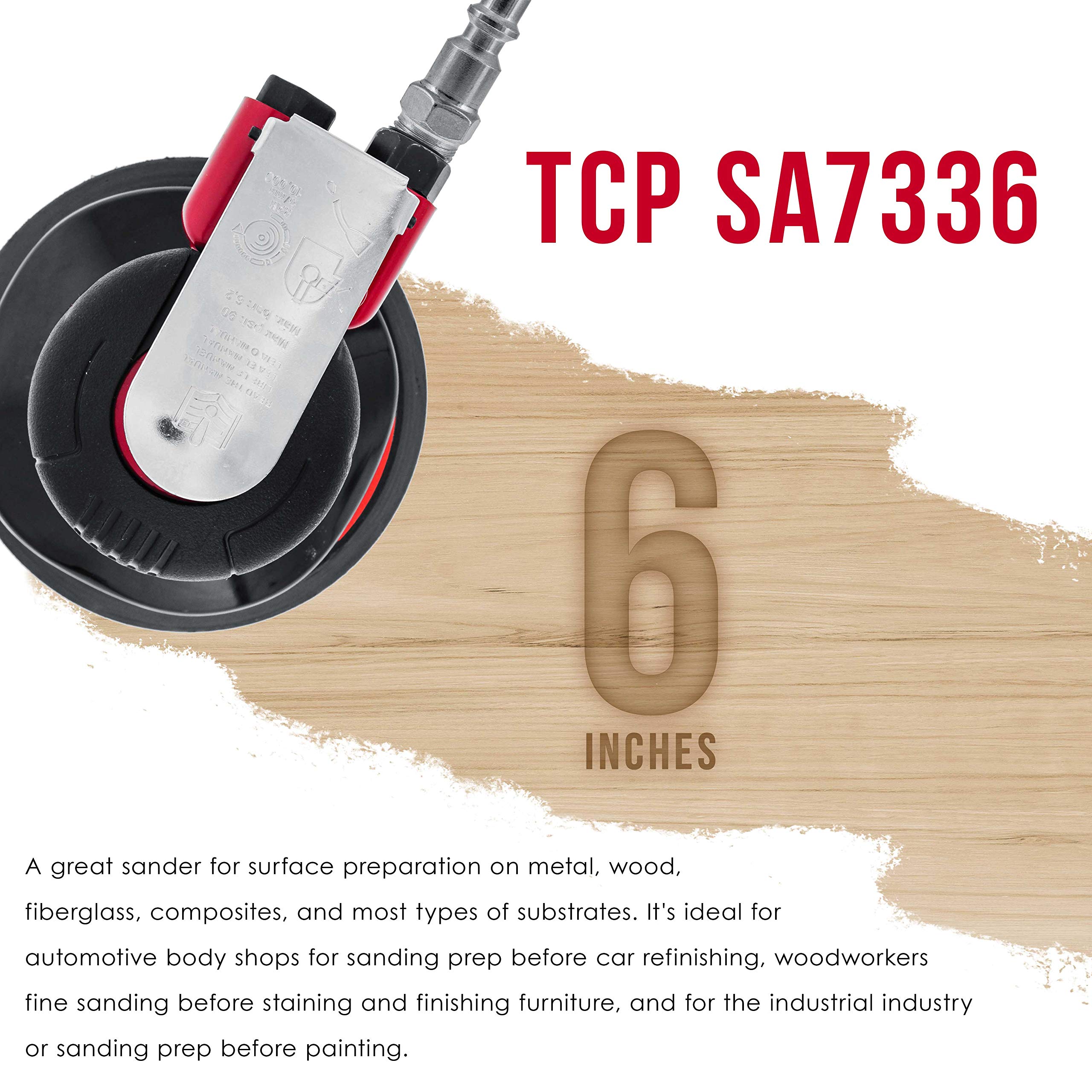 90 PSI operating pressure and 10,000 RPM free speed