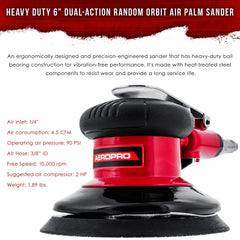 6 inch PSA and Hook and Loop backing pads included