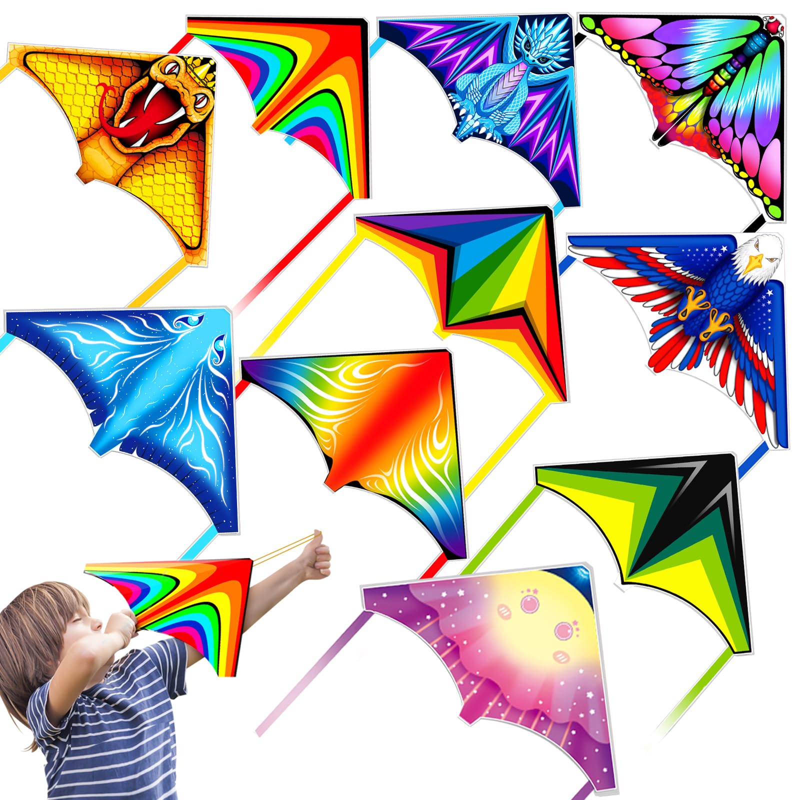 TCVENTS finger launcher kite set packaging