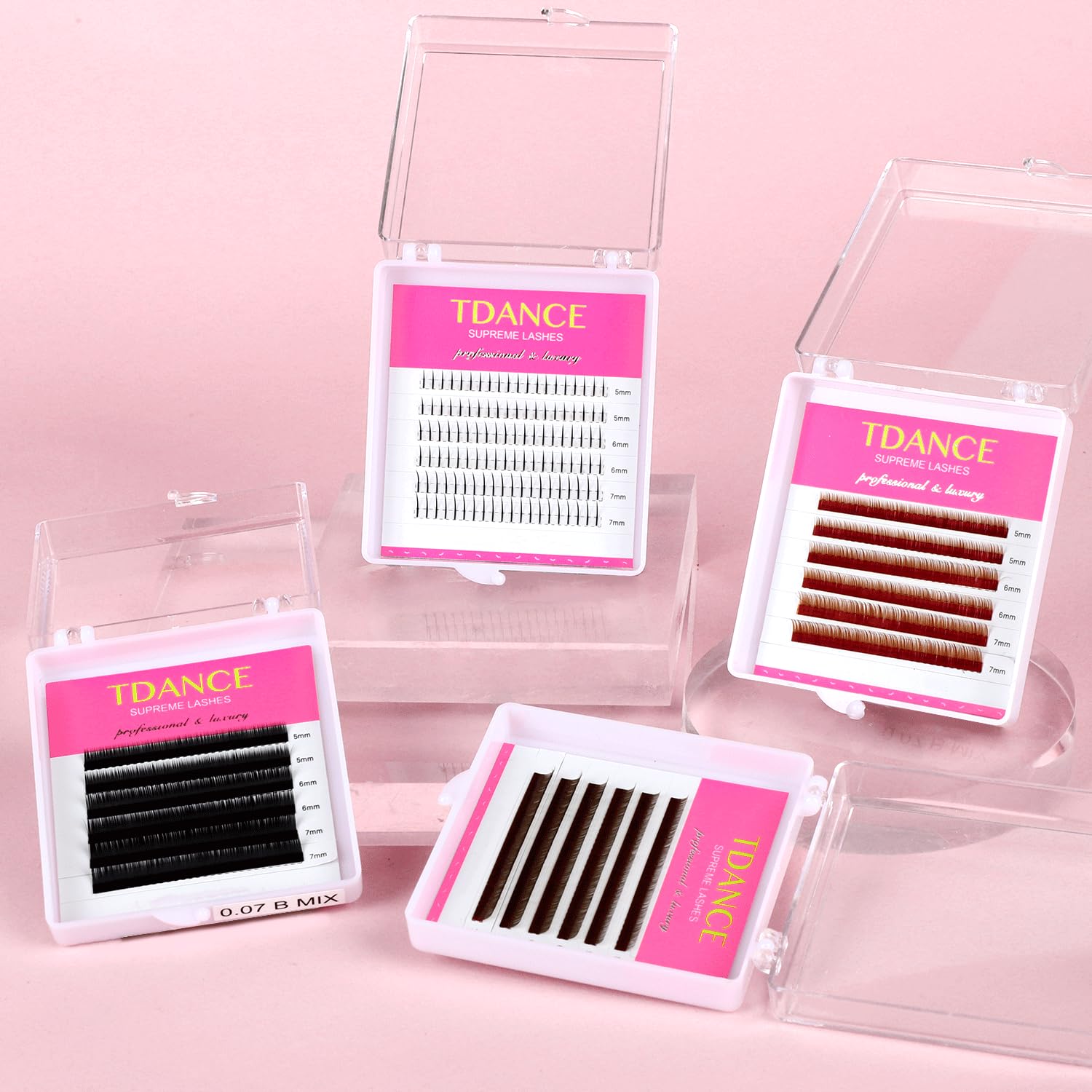 TDANCE packaging for bottom lash extensions 120 pieces