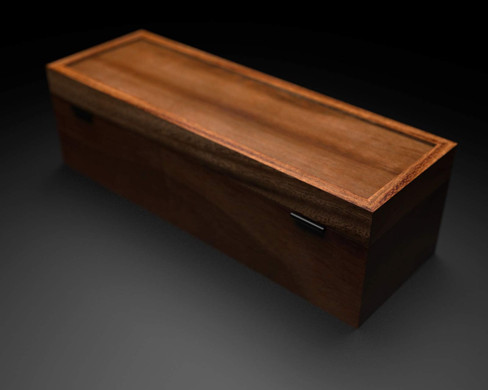 Personalized engraving option on wooden tea box