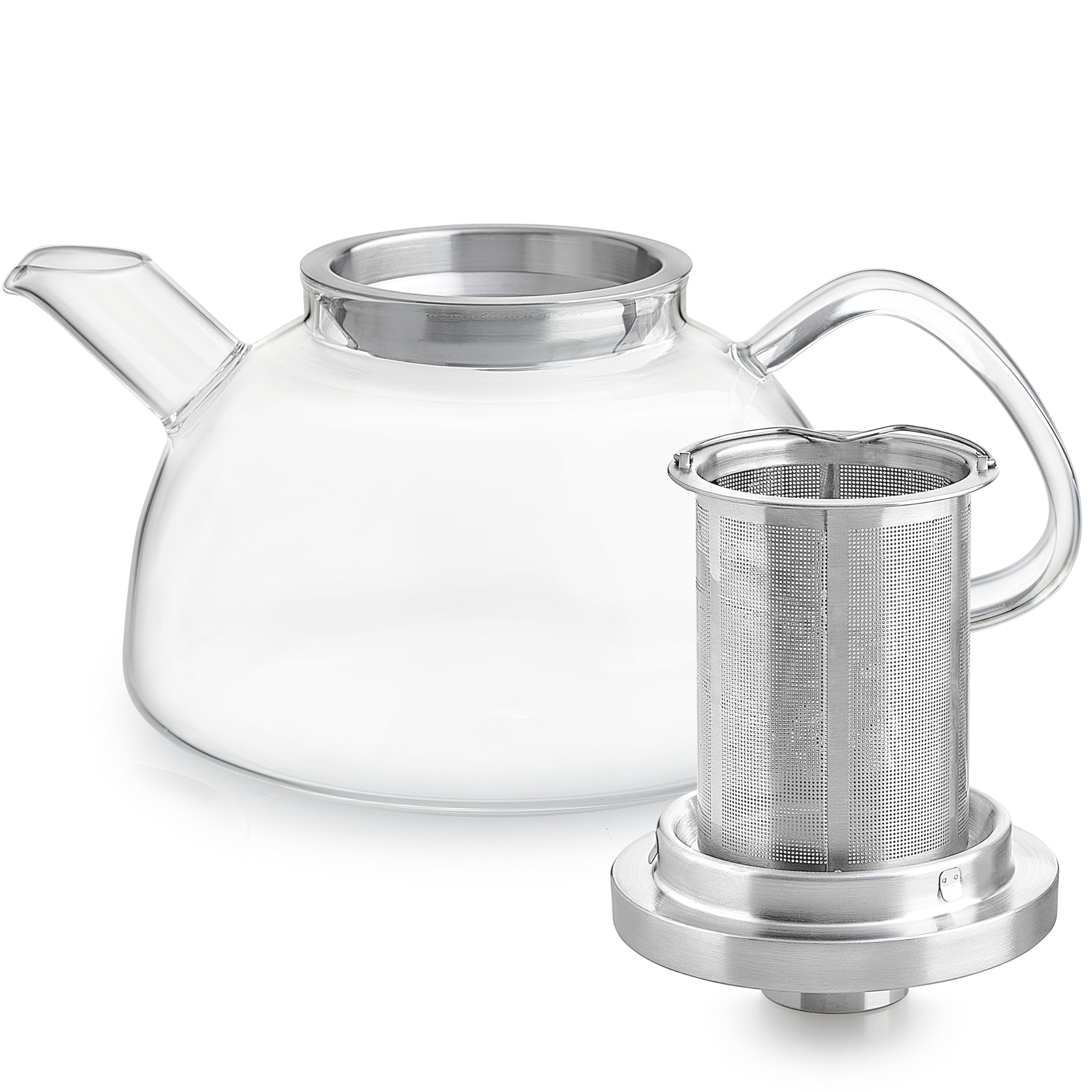 40oz capacity teapot suitable for hot or iced tea
