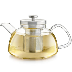 Teabloom Balance borosilicate glass teapot with stainless steel infuser