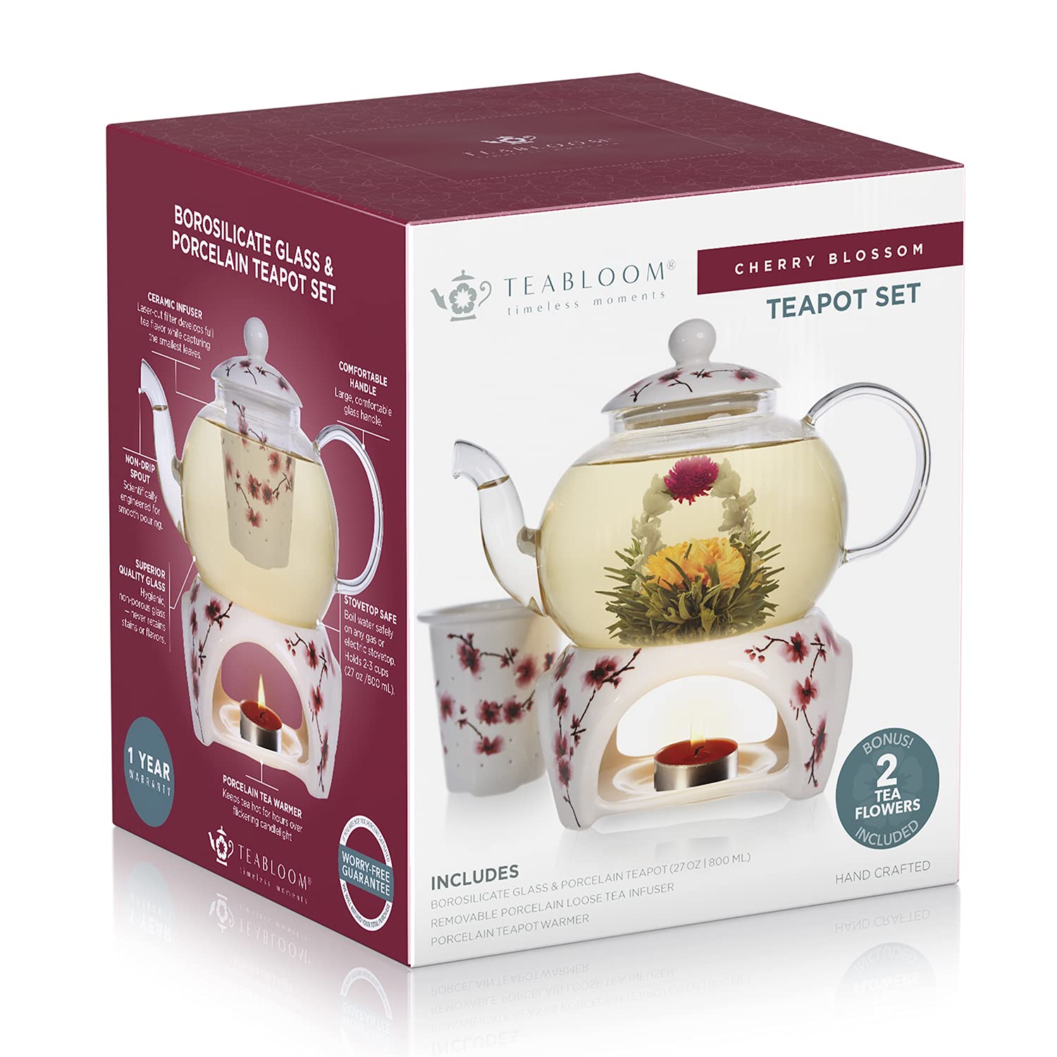 Tea warmer base with candle included
