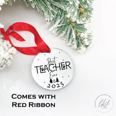 Engraved ornament for teachers stainless steel