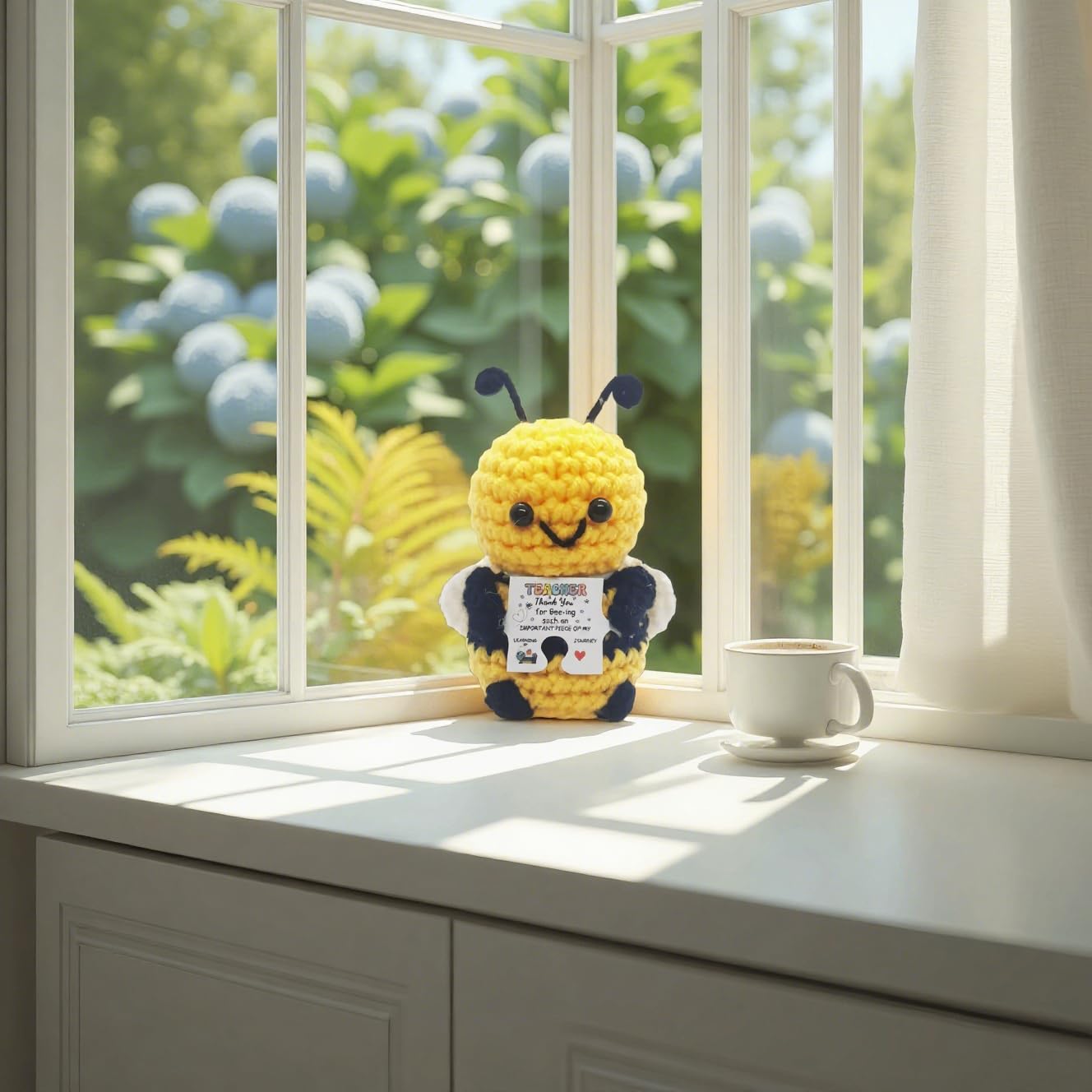 Gift-ready bee plush for graduation retirement or end-of-year