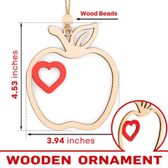 Apple symbol ornament representing knowledge and growth