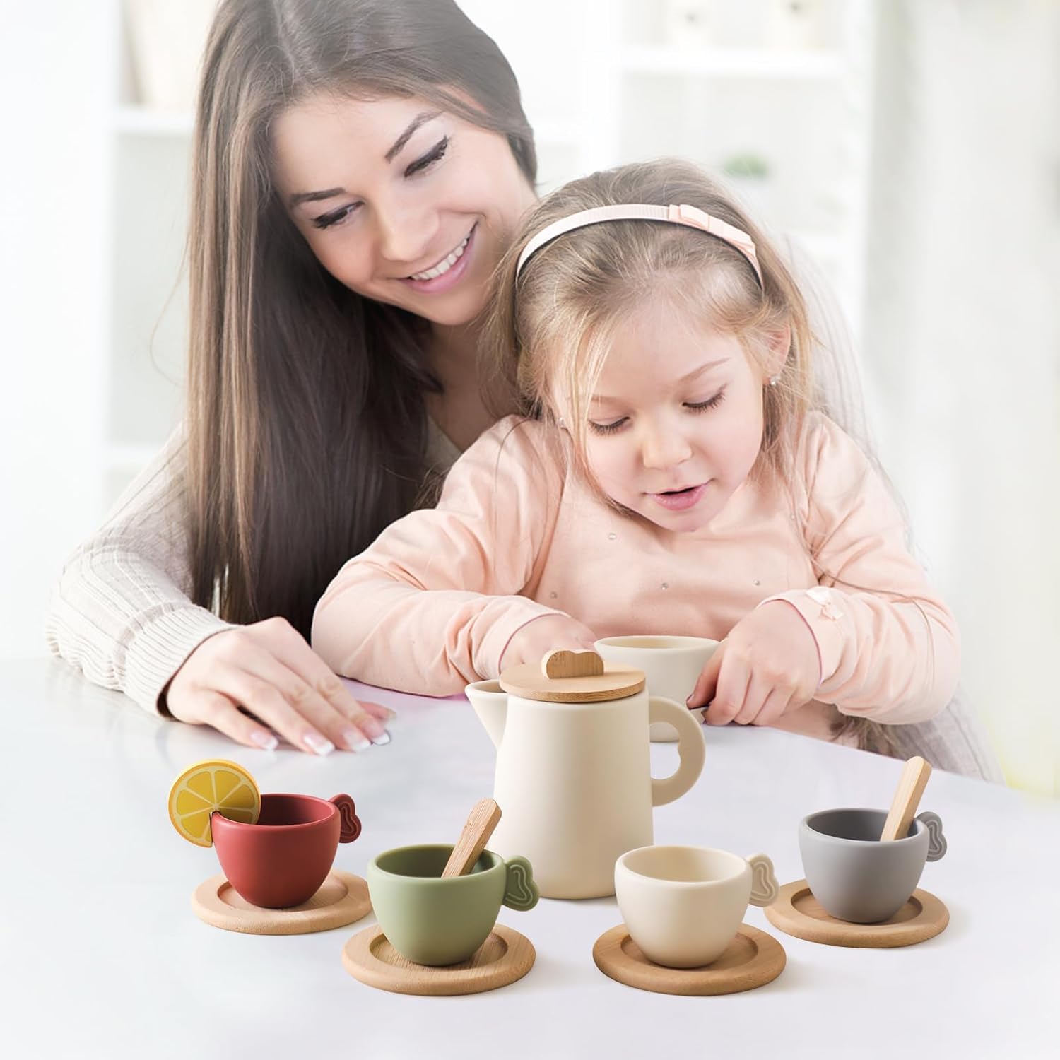 Packaging and display image for Enchanting Wooden Tea Party Set