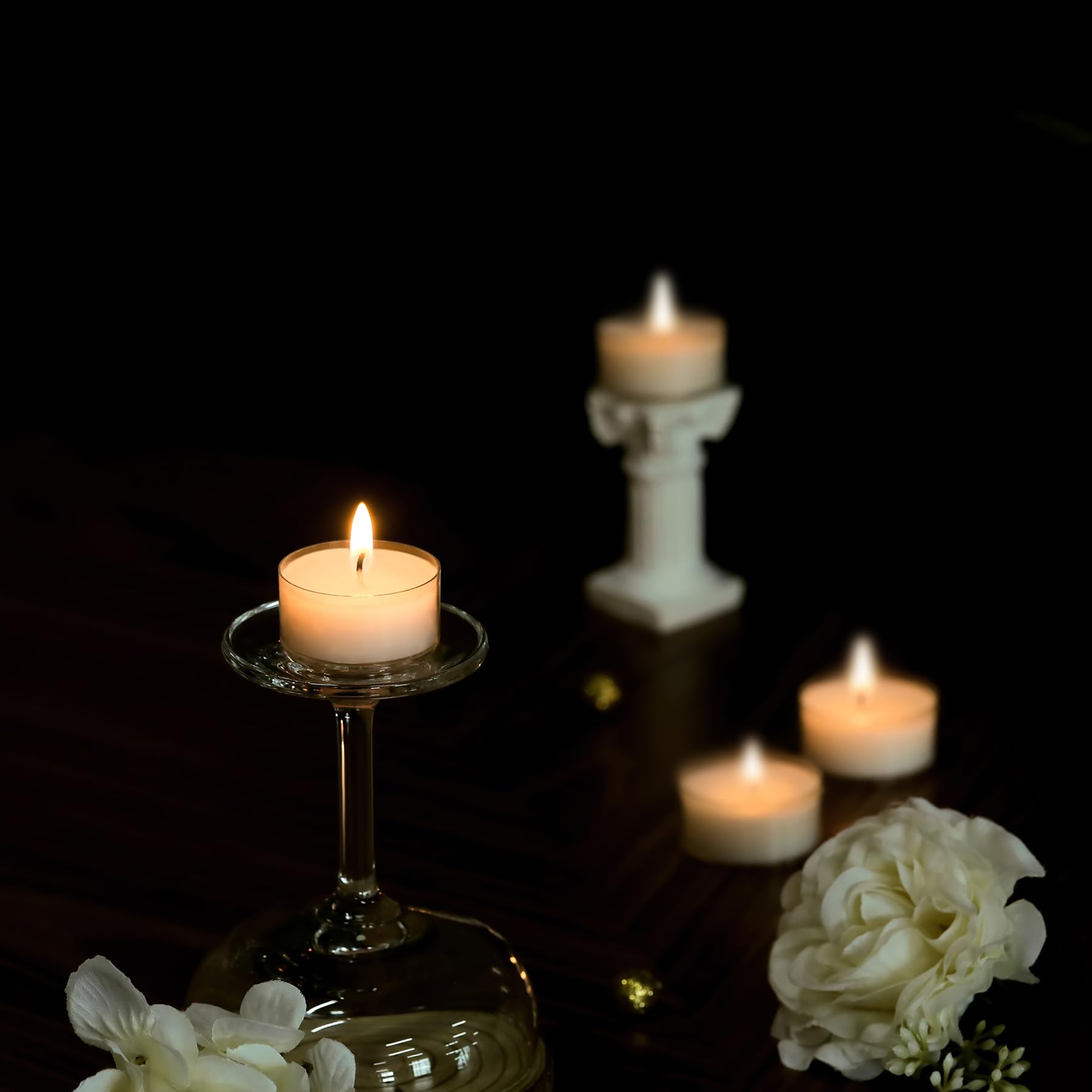Tealight Candles clear cup unscented 300 pack