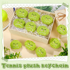 Tennis themed keychains suitable as party favors