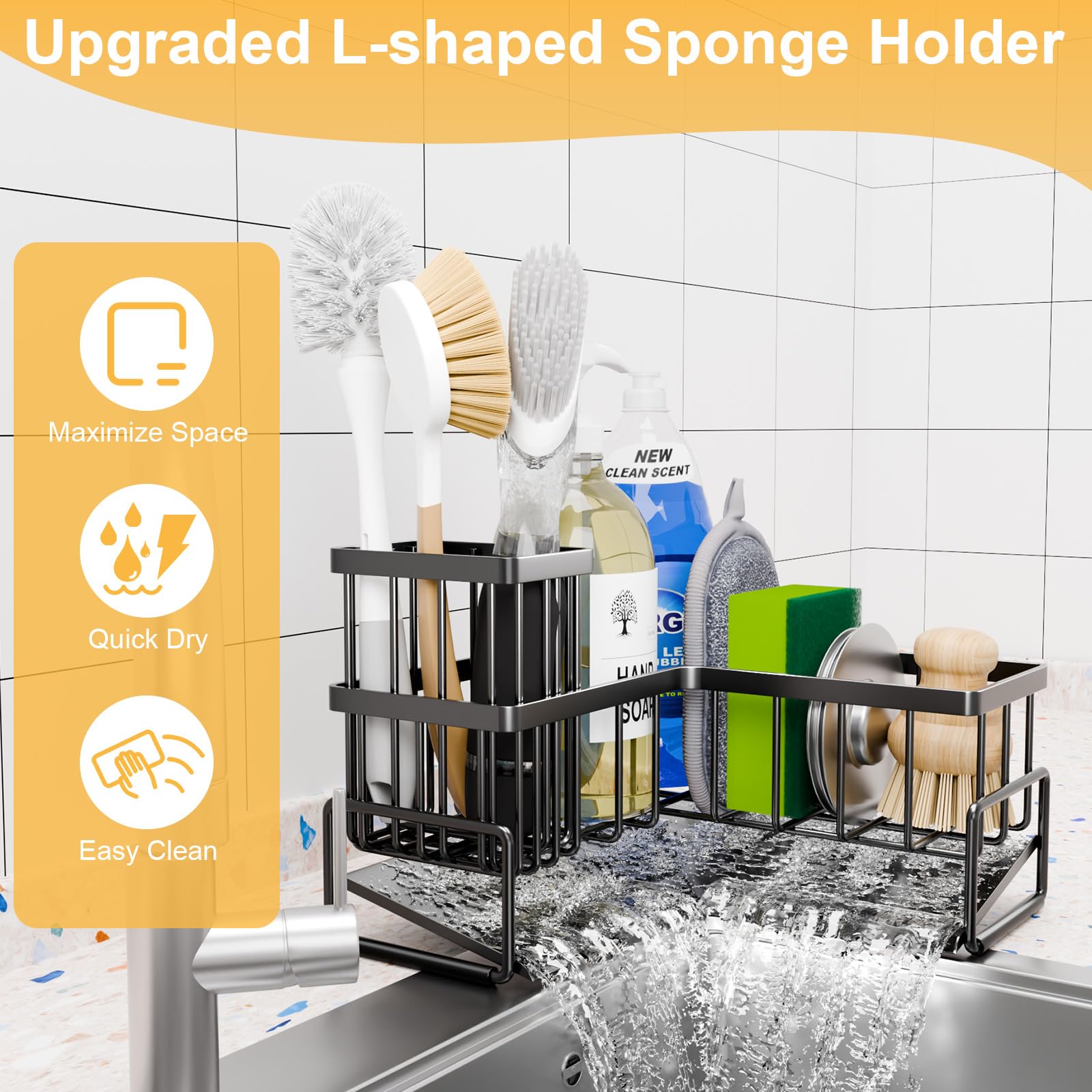 Teamola non-slip rubber caps for stable countertop placement
