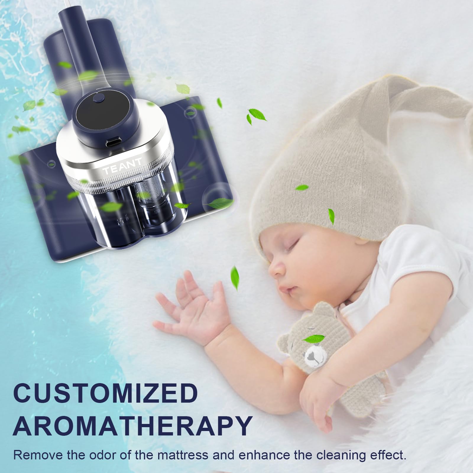 Teant mattress vacuum ABS shell and compact build