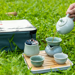 Tea Canister and Tea Towel included in set