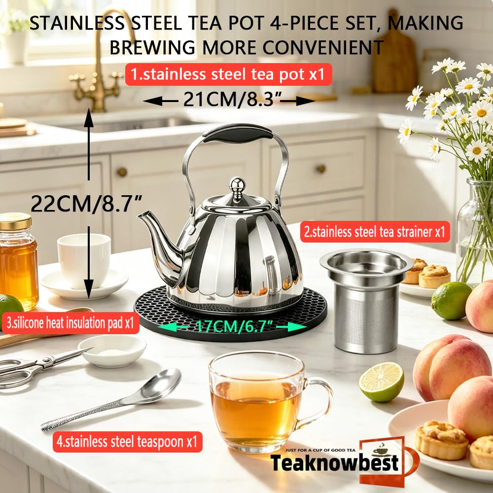  Dishwasher safe teapot suitable for home office or outdoor