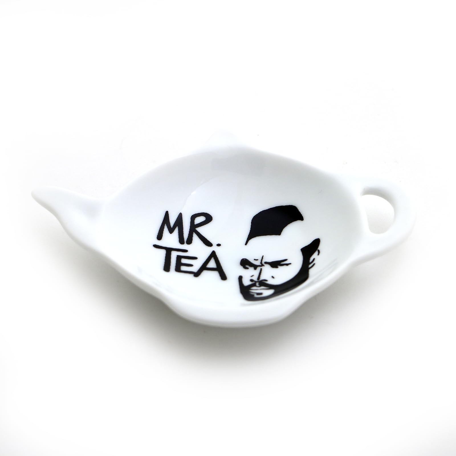 Handmade teapot shaped teabag holder