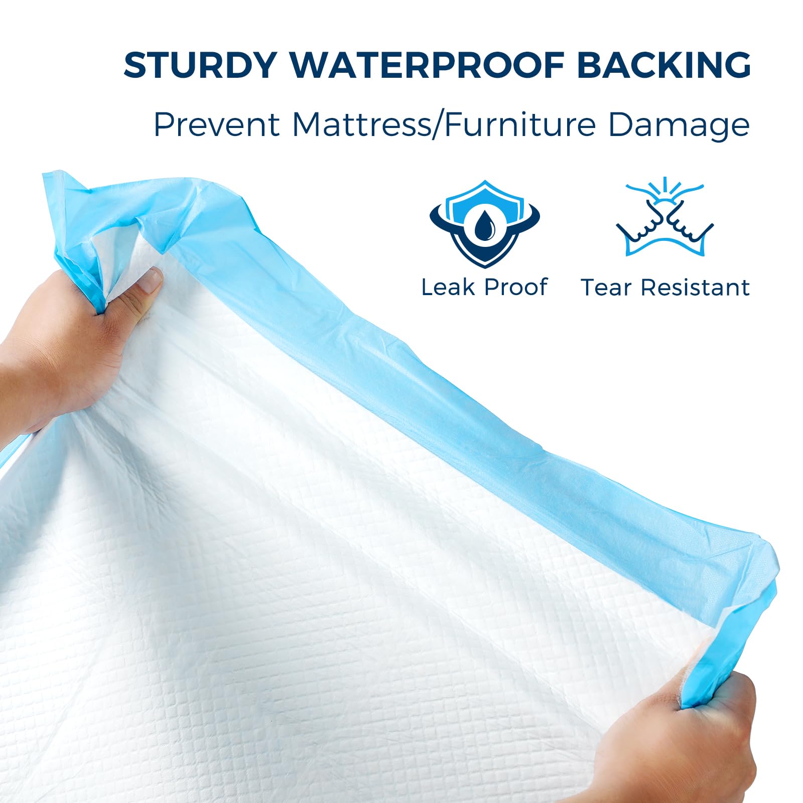 Bulk 50 pack disposable bed pads for home use