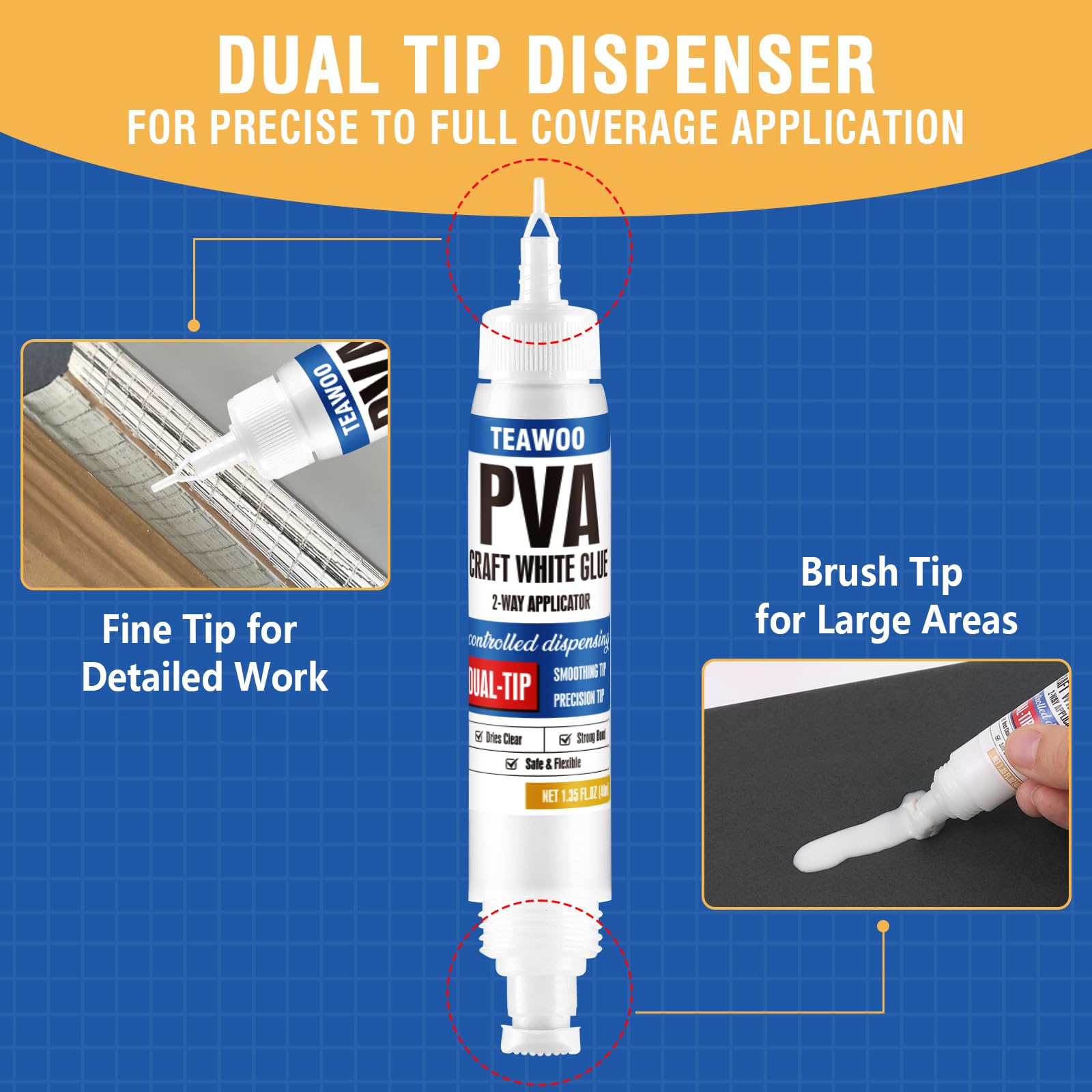 TEAWOO 250 ml glue bottle for large projects