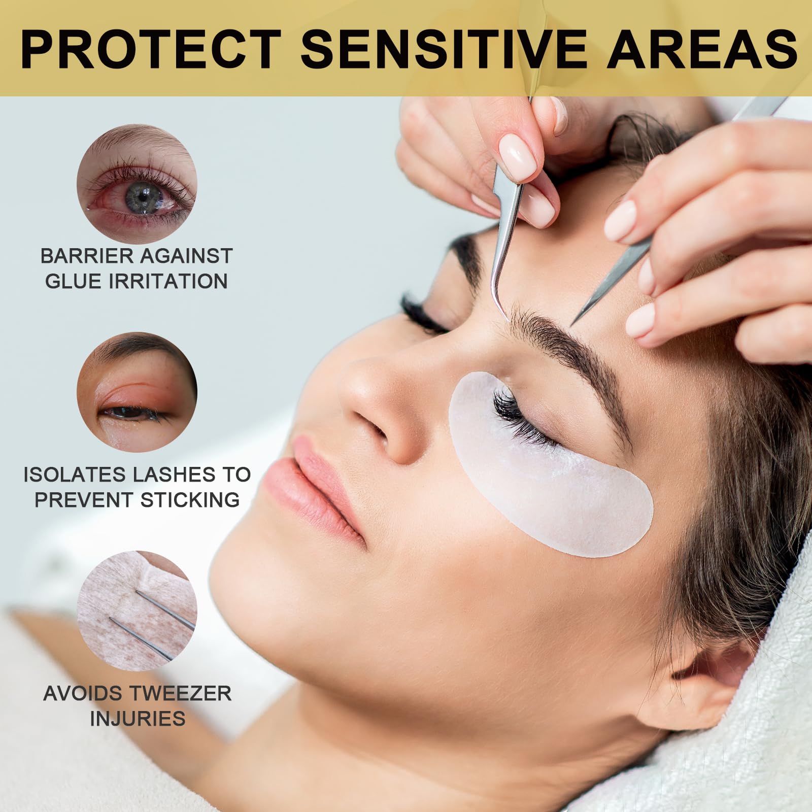 Individually wrapped salon-grade under eye patches