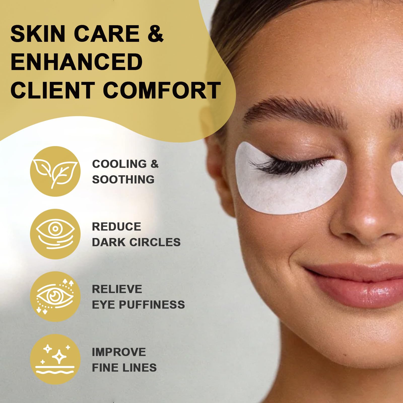 Ergonomic curved design fits all eye shapes