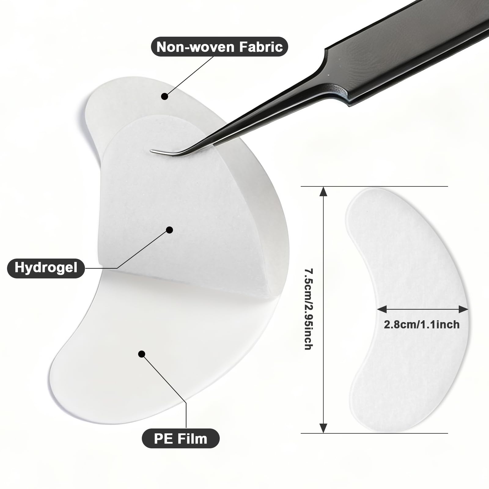 Aloe vera infused under eye patches for lash procedures