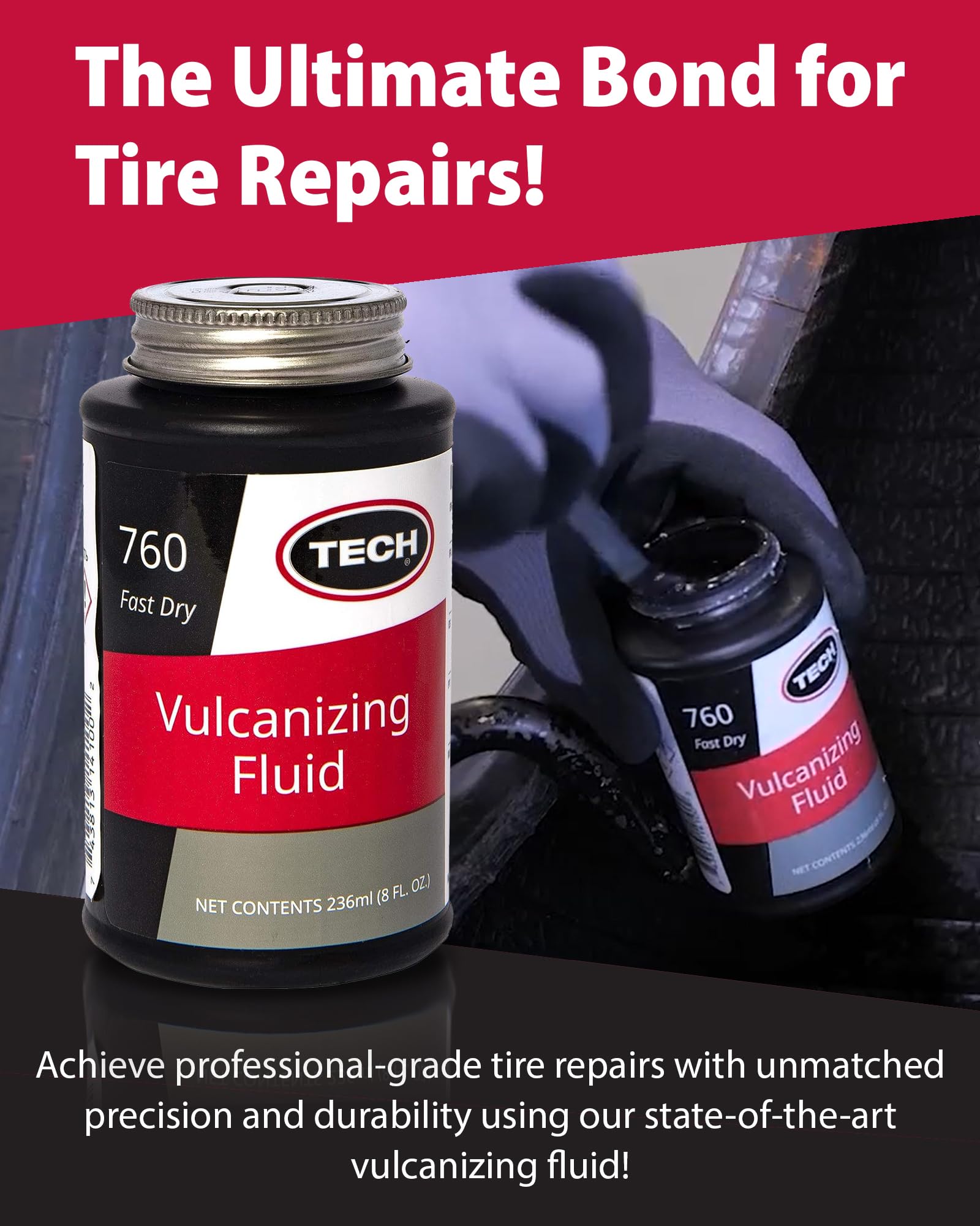 Fast-drying rubber cement for tire repairs