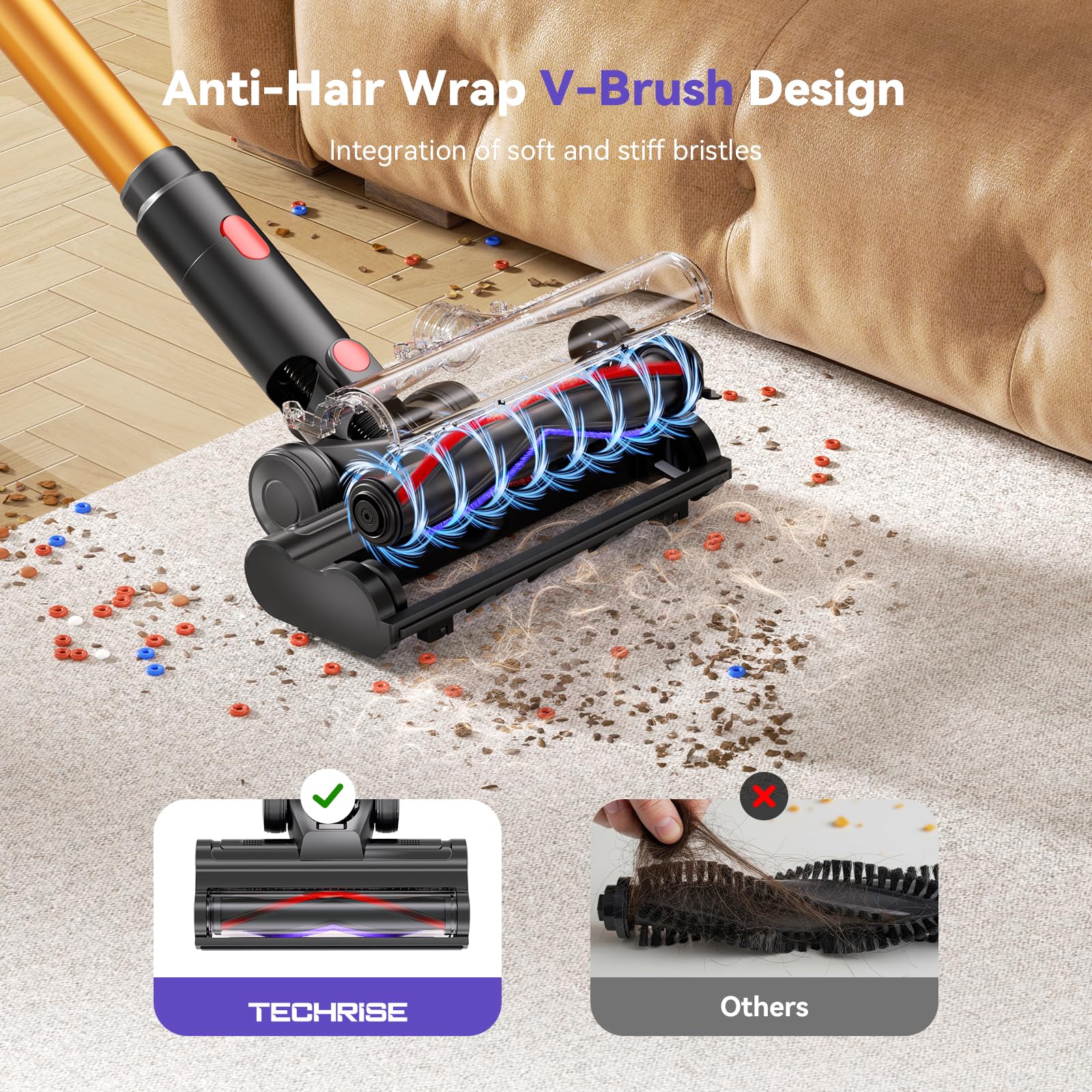 Full-angle swivel motion demonstrated on TechRise vacuum