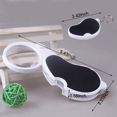 Lighted magnifier used for close up inspection of coins and crafts