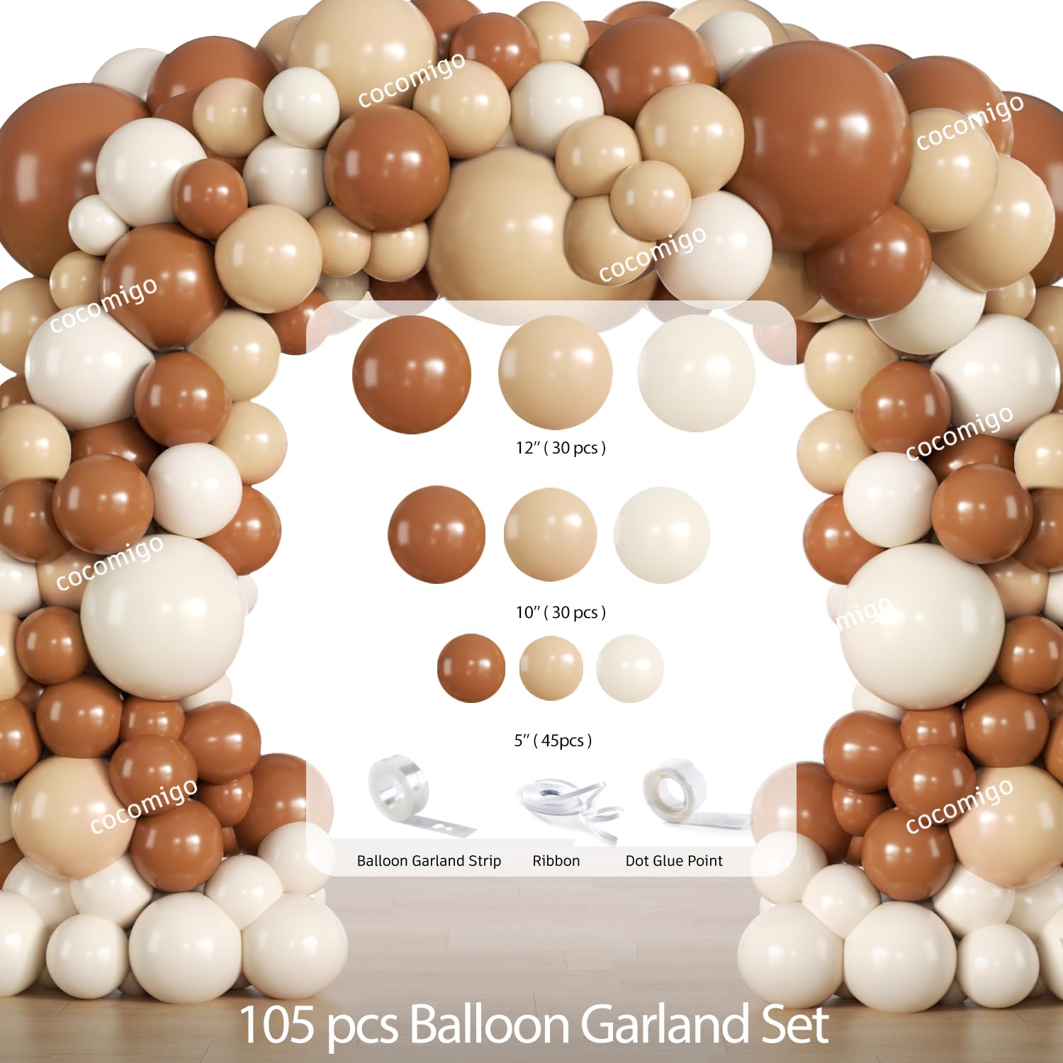 Teddy bear themed backdrop for brown neutral decor