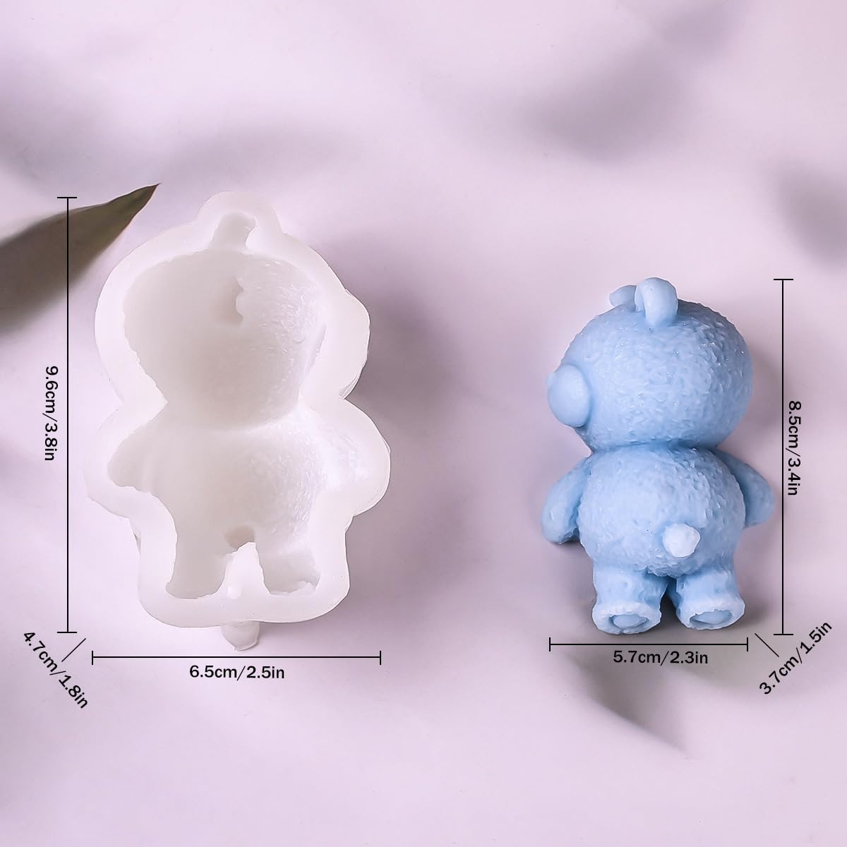 Teddy bear silicone mold for fondant chocolate