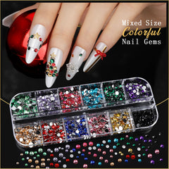 8 boxes of Teentior nail charms and gems packaging