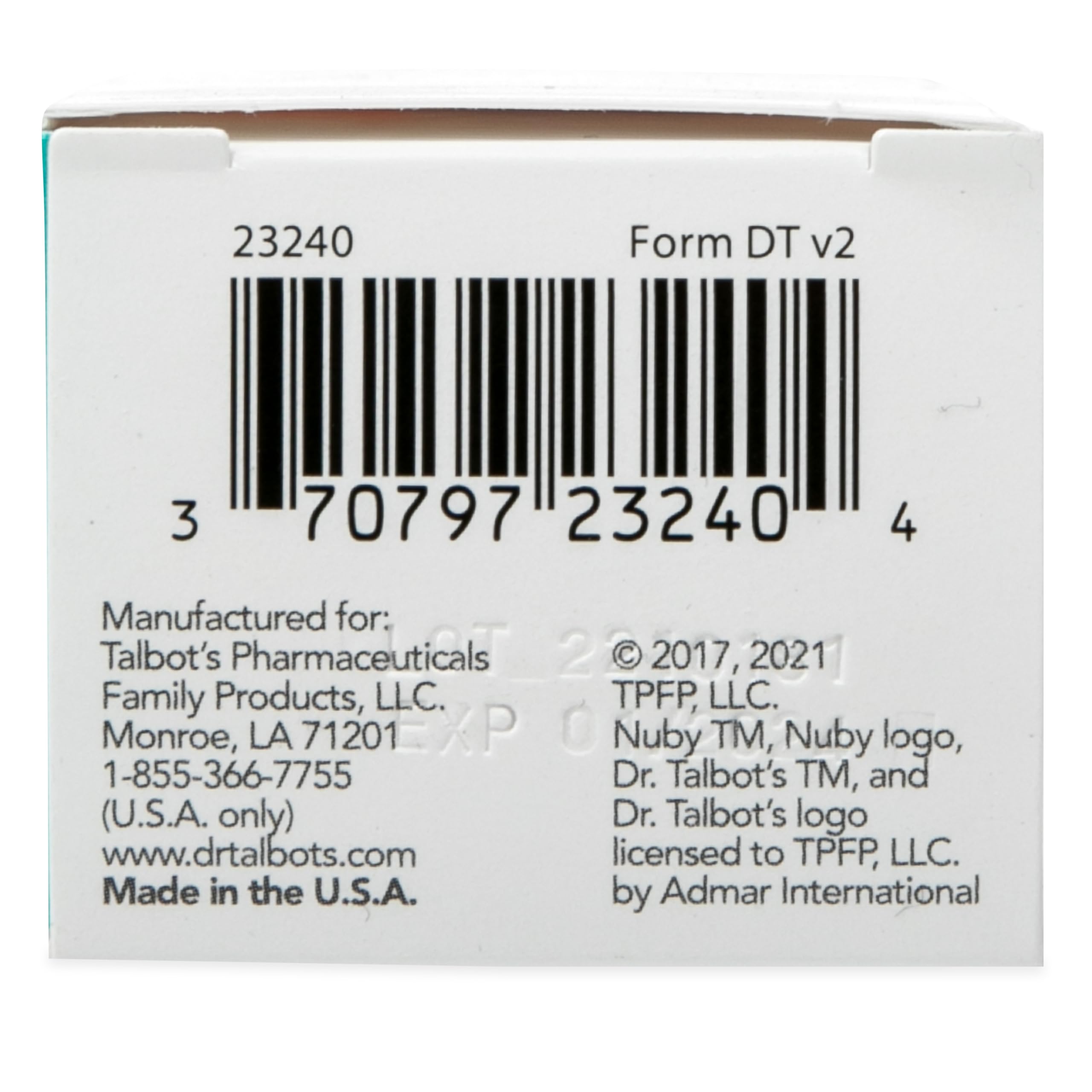 dr talbots baby soothing tablets 140 count packaging image