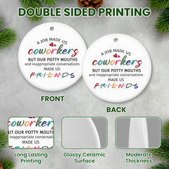 TEEZWONDER Christmas tree ornament coworkers friends decor