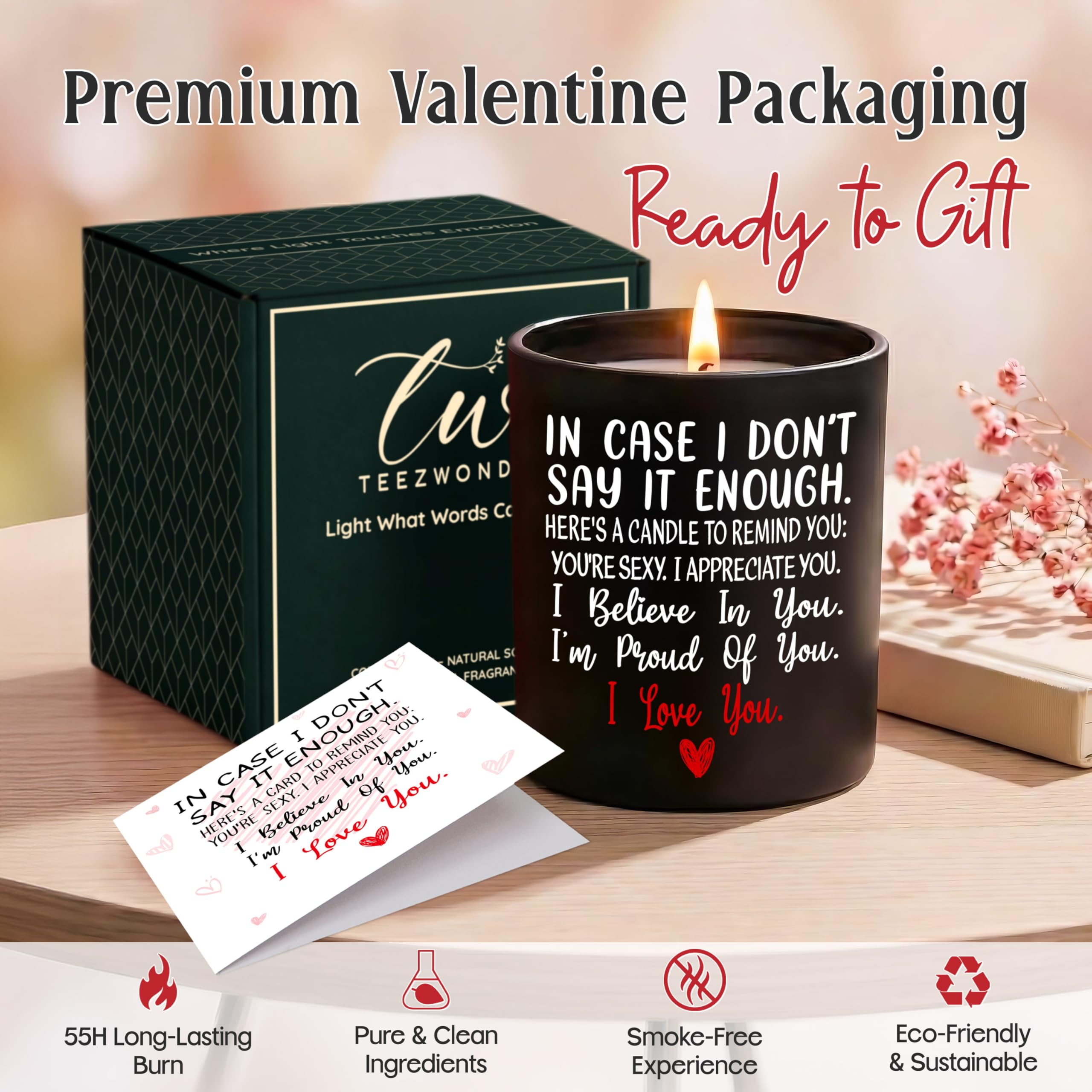 Soy wax candle in glass jar with lid by TEEZWONDER