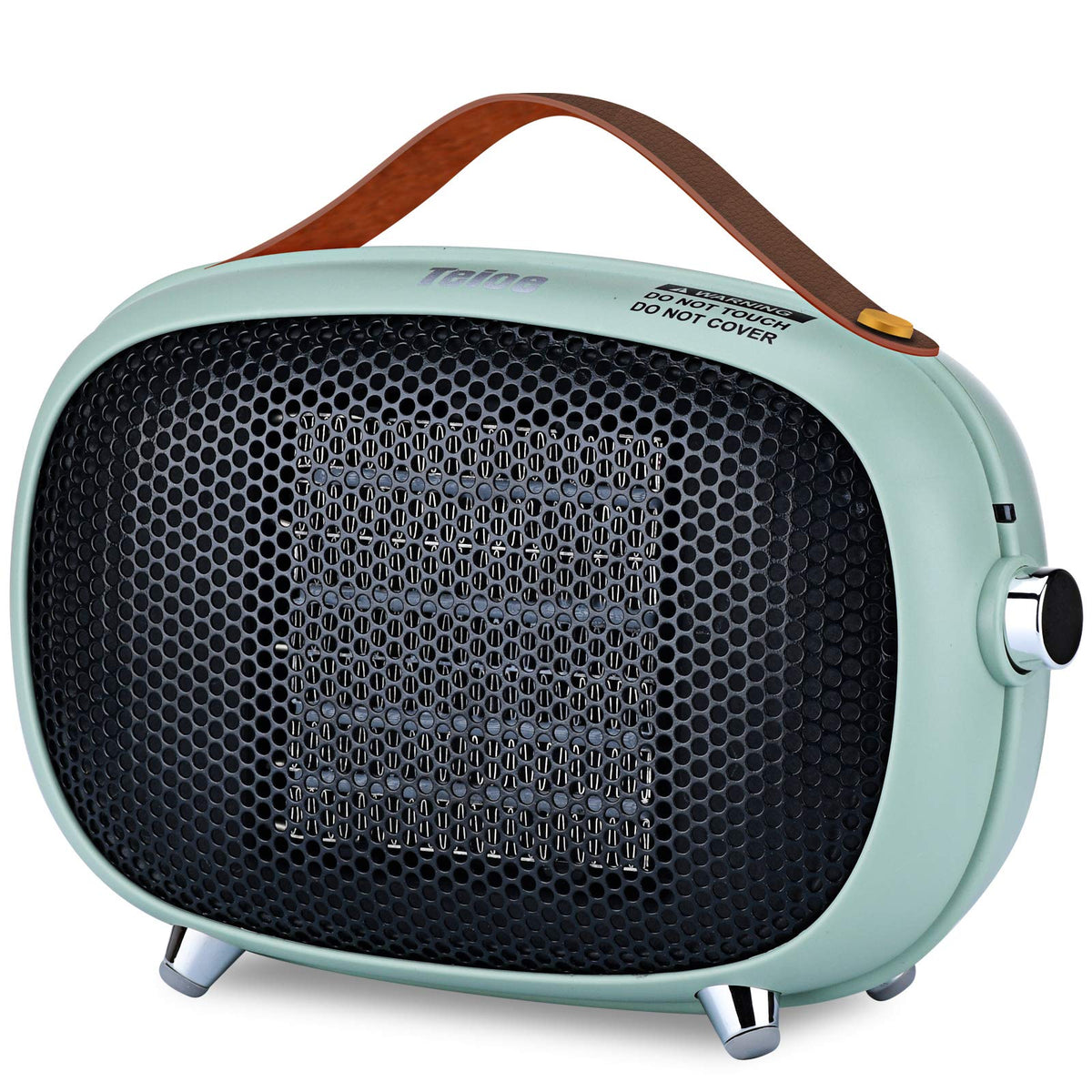 Teioe mini electric space heater front view green