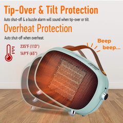 Teioe space heater tip over protection icon
