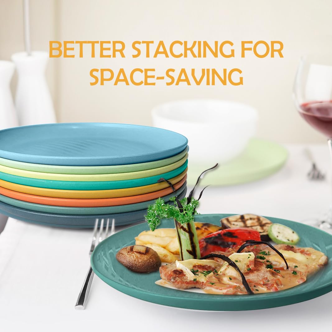 BPA-free food-grade Teivio plates multicolor