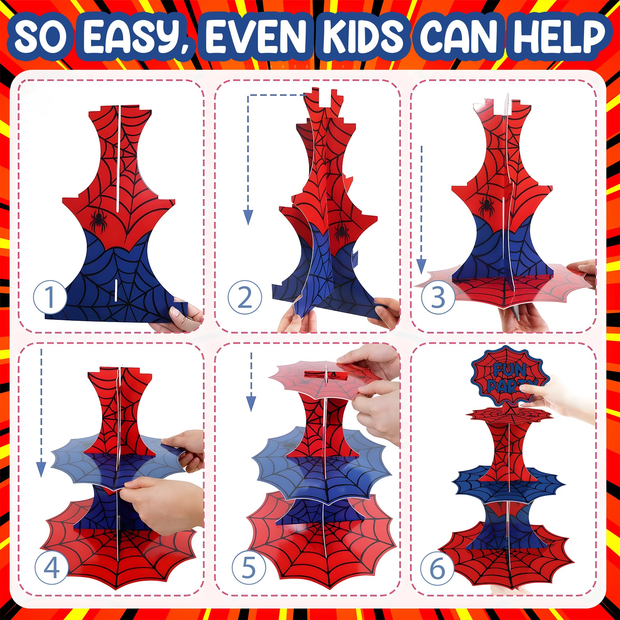 Cupcake stand holds 18–24 cupcakes or treats